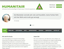 Tablet Screenshot of humanitair-wetter.de